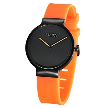 Bering Uhr | Damenuhr | Armbanduhr Damen Orange Schwarz