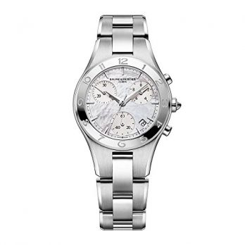 Baume & Mercier Uhren | Damen armbanduhr | silber edelastahl armbanduhr 