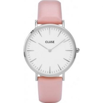 Damenuhr pink Leder | Cluse Uhr | pink leder armbanduhr