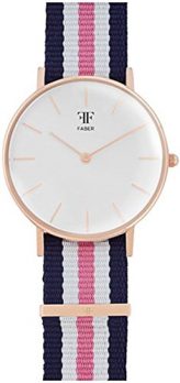 Faber Uhr | armbanduhr Faber Damen | Damenuhr mit Nylonband