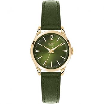 Henry London Damen Uhr | Armbanduhr Henry London | Grüne Damen Armbanduhr 