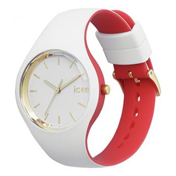 ice watch uhr | armbanduhr ice watch | weiß-rote armbanduhr | damenuhr rot-weiß 