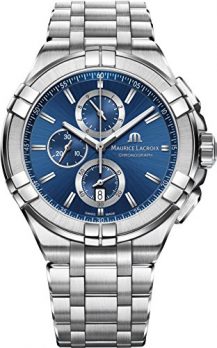 Maurice Lacroix Uhr | Armbanduhr Maurice Lacroix | Herrenuhr Maurice Lacroix | chronograph Uhr | Herrenuhr mit blauem Ziffernblatt 