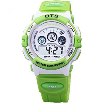 Digitale Armbanduhr | grüne Armbanduhr digital | Kinder armbanduhr digital