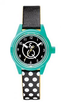 armbanduhr solar | kinderuhr | damenuhr | schwarz-grüne armbanduhr 