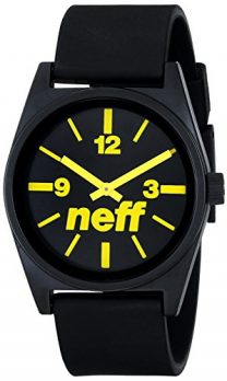 Neff Uhr | Armbanduhr Neff | schwarz-gelbe armbanduhr 