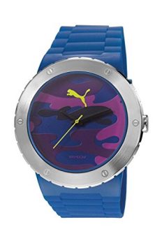 Puma Uhr | Armbanduhr Puma | Herrenuhr Puma | Armbanduhr mit Silikonband | Armbanduhr mit blauem silikonband