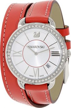 Swarovski Uhr | Armbanduhr Swarovski | Damenuhr Swarovski | rote damen armbanduhr 