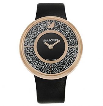 Swarovski Uhr | Armbanduhr Swarovski | Damenuhr Swarovski | schwarze damen armbanduhr