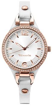 Tamaris Uhr | Armbanduhr Tamaris | Damenuhr Tamaris | weiße Damen Leder Armbanduhr
