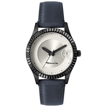Tamaris Uhr | Armbanduhr Tamaris | Damenuhr Tamaris | dunkelblaue lederarmbanduhr | blaue damenuhr