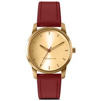 Tamaris Uhr | Armbanduhr Tamaris | Damenuhr Tamaris | rot-goldfarbige damen Uhr 